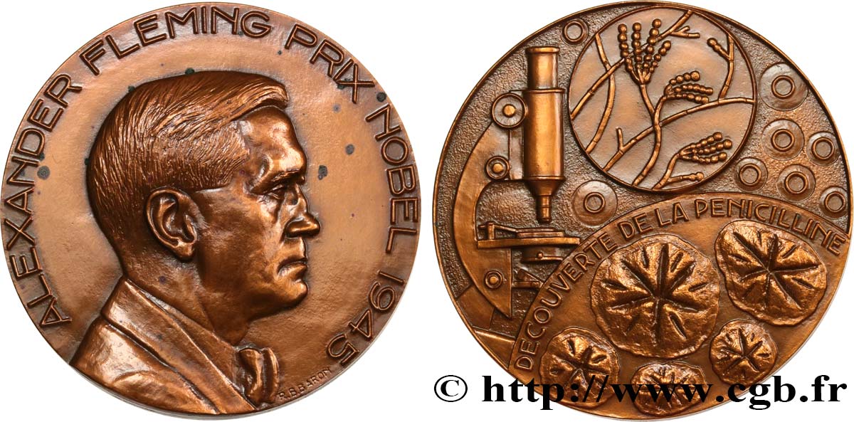 SCIENCES & SCIENTIFIQUES Médaille, Alexander Fleming MBC+