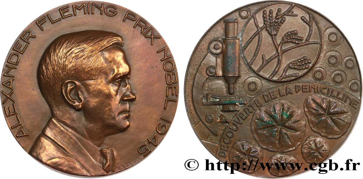 SCIENCES & SCIENTIFIQUES Médaille, Alexander Fleming TTB+