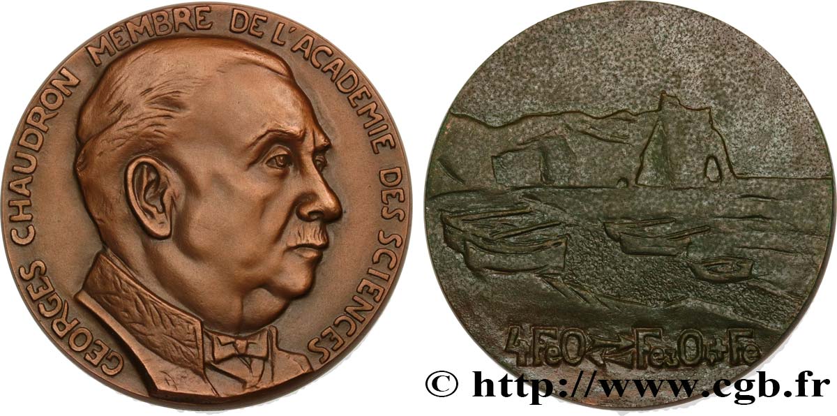 SCIENCES & SCIENTIFIQUES Médaille, Georges Chaudron EBC