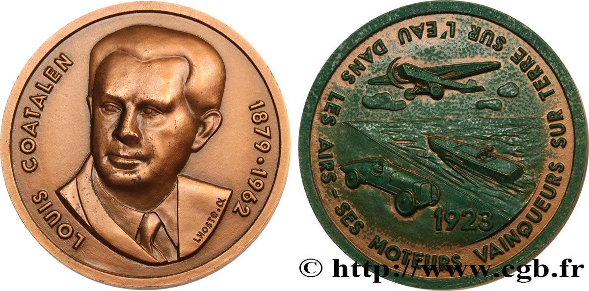 SCIENCES & SCIENTIFIQUES Médaille, Louis Coatalen AU/AU