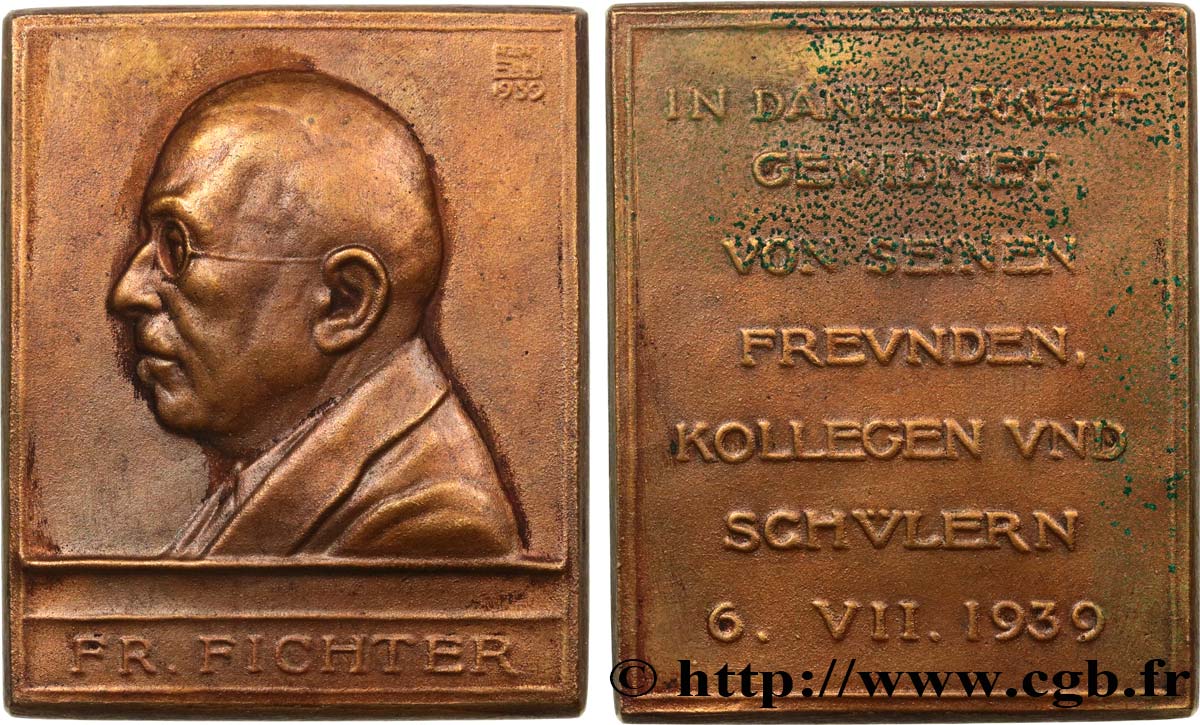 SCIENCE & SCIENTIFIC Plaque, Friedrich Fichter XF