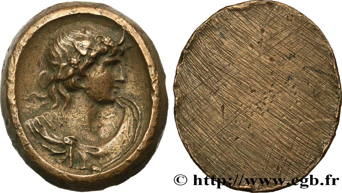 ART, PAINTING AND SCULPTURE Médaille, Sujet antiquisant, Bacchus XF