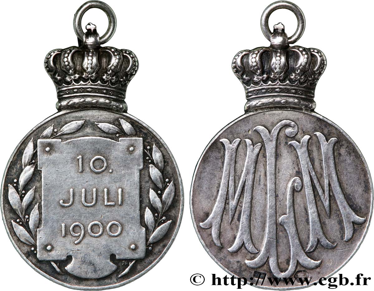 GERMANY - GRAND DUCHY OF BADEN - FREDERICK I Médaille, Mariage de Maximilien de Bade et Marie-Louise de Hanovre, princesse de Grande-Bretagne XF