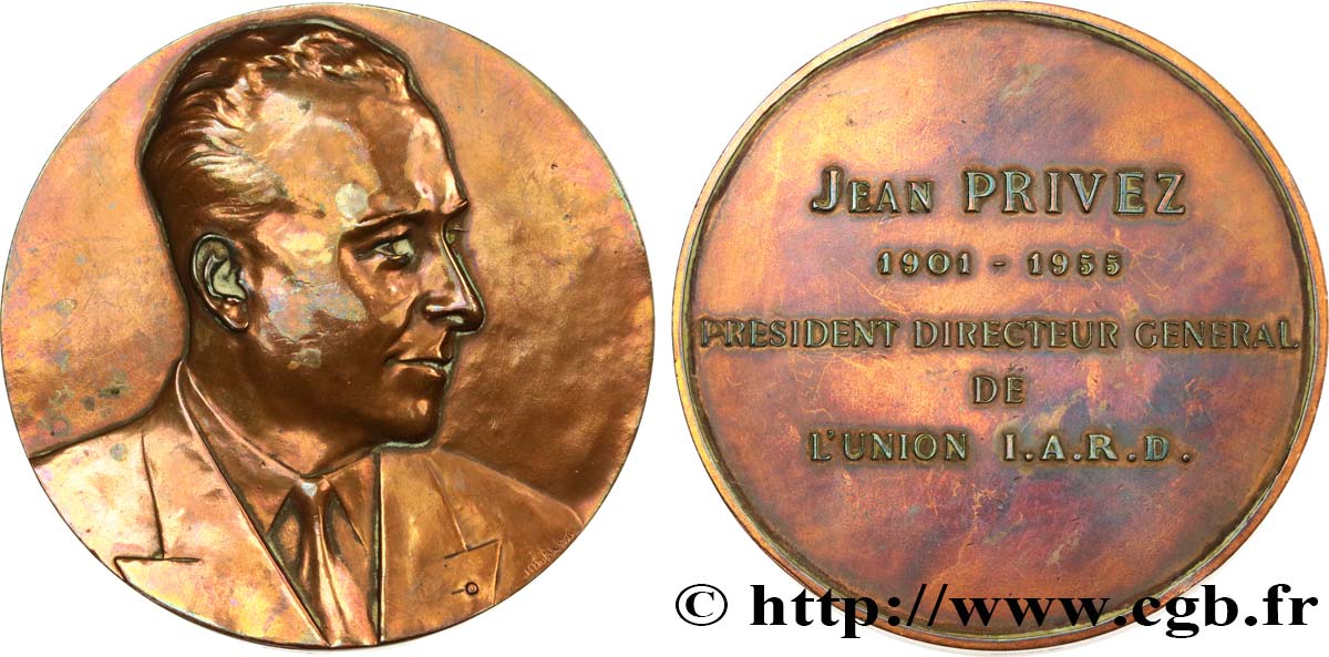 INSURANCES Médaille, Jean Privez XF