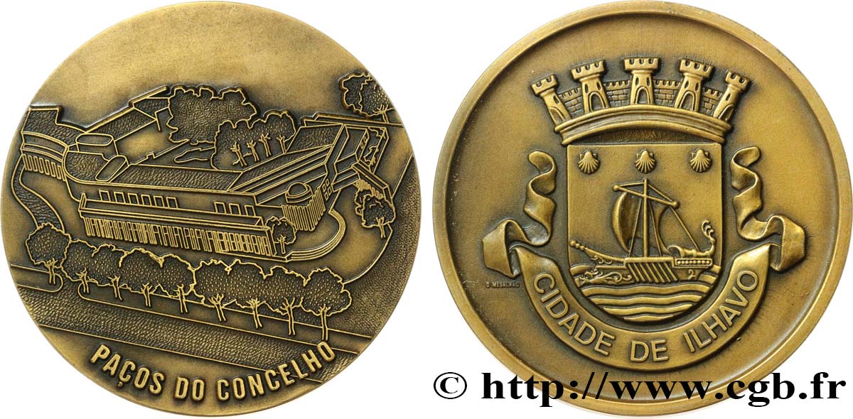 PORTUGAL Médaille, Hôtel de ville d’Ihlavo AU