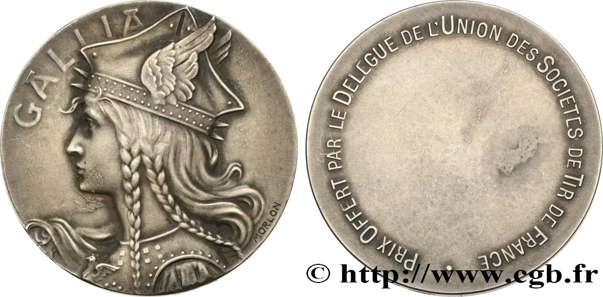 TIR ET ARQUEBUSE Médaille GALLIA, récompense fVZ