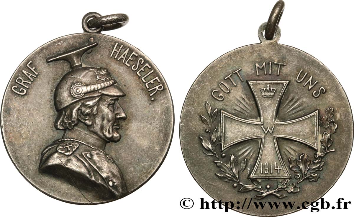 GERMANY Médaille, Gottlieb von Haeseler XF