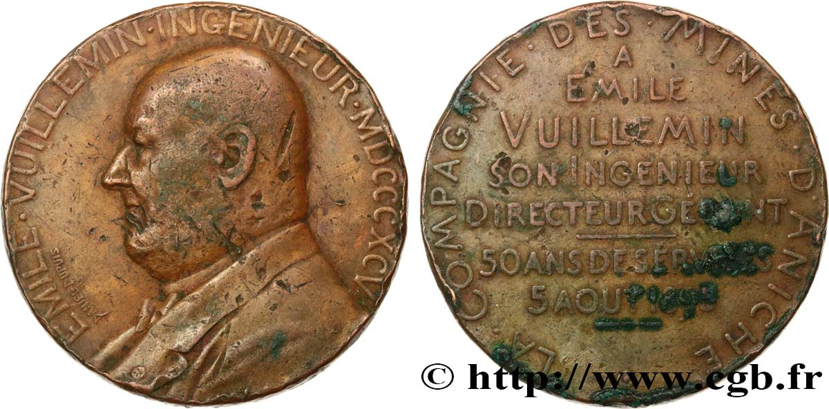 TERZA REPUBBLICA FRANCESE Médaille, Emile Vuillemin MB