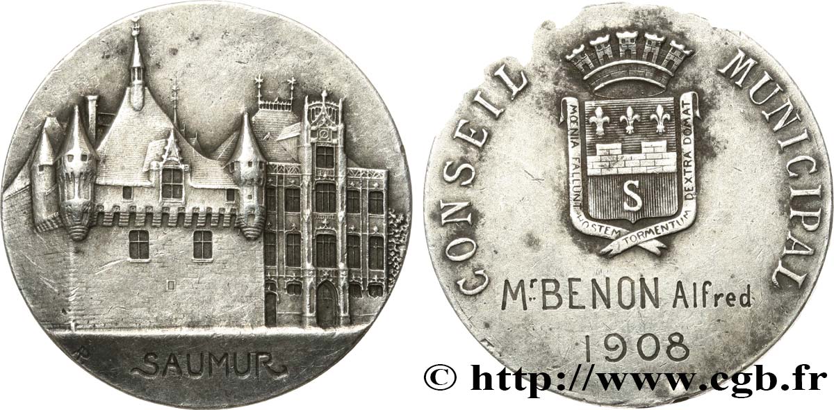 TROISIÈME RÉPUBLIQUE Médaille, Conseil Municipal TTB