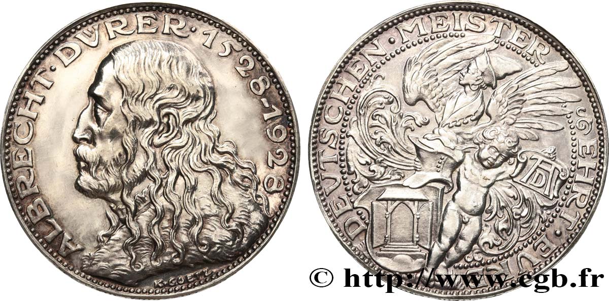 PERSONNAGES CÉLÈBRES Médaille, 400e anniversaire de la mort d’Albrecht Dürer TTB+