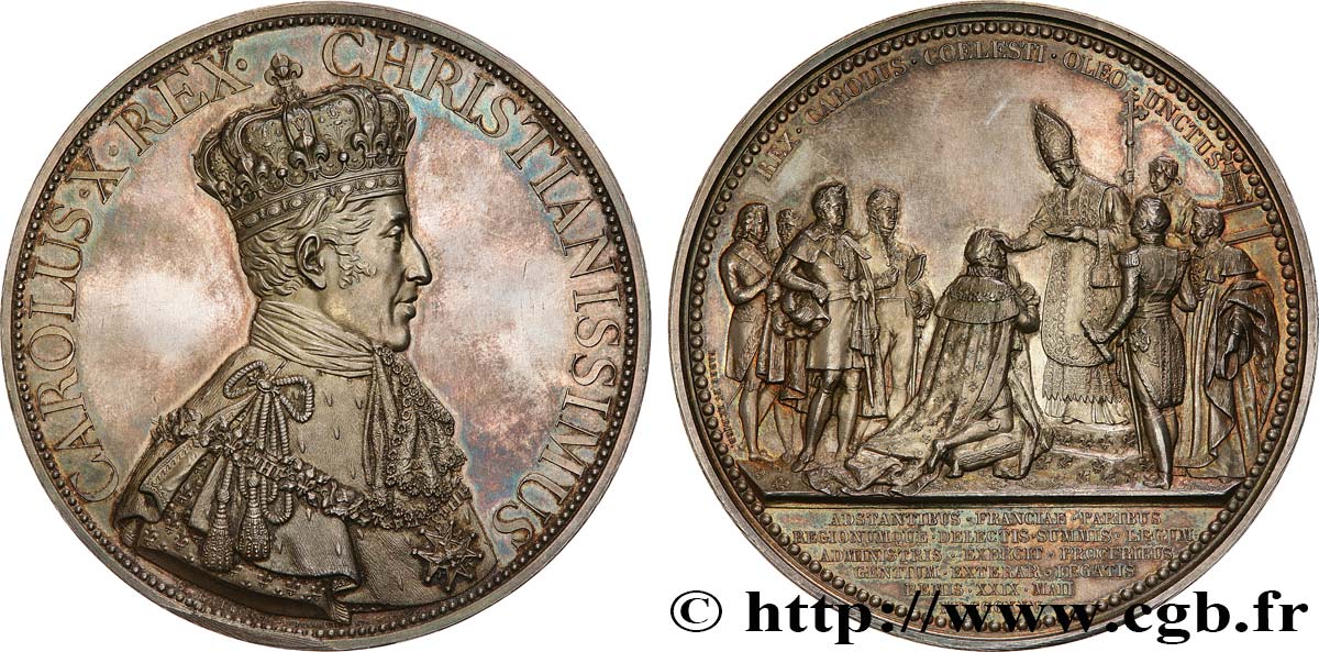 CHARLES X Médaille du Sacre AU