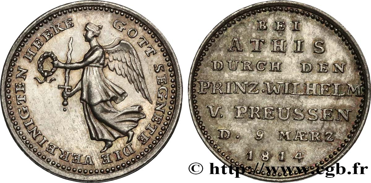 ALEMANIA - PRUSIA Médaille, Athis par le Prince Guillaume de Prusse EBC