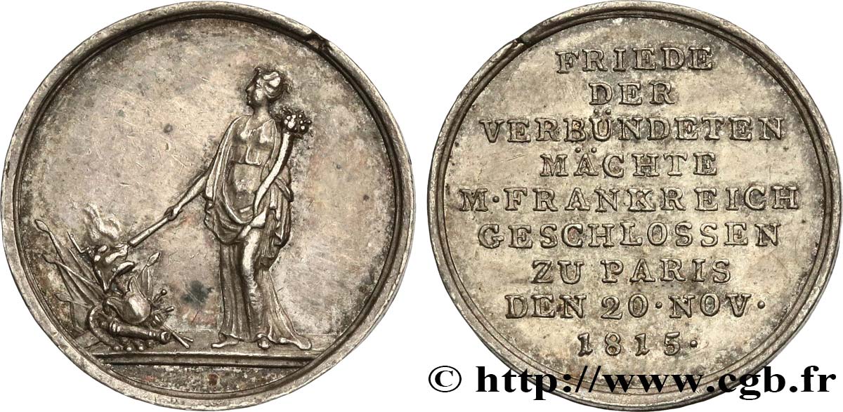 GERMANY - PRUSSIA Médaille, Paix des alliés AU