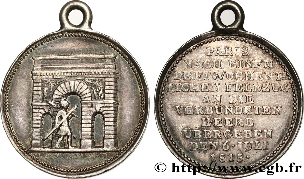 ALEMANIA - PRUSIA Médaille, Paix des alliés MBC