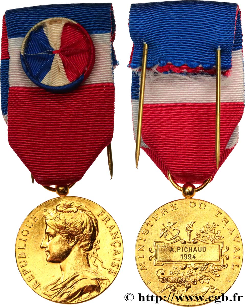 V REPUBLIC Médaille d’honneur du travail, 30 ans AU