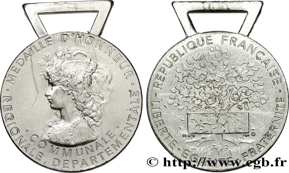 QUINTA REPUBBLICA FRANCESE Médaille d’Honneur communale, régionale, départementale BB
