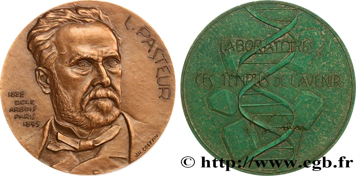 SCIENCES & SCIENTIFIQUES Médaille, Louis Pasteur fVZ