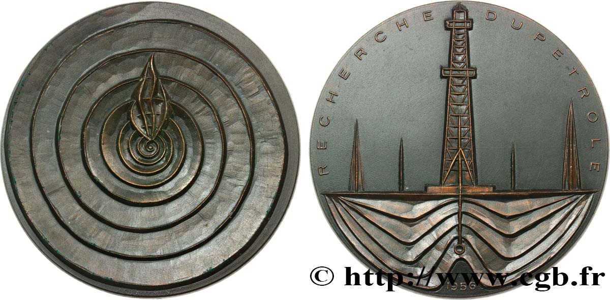 QUARTA REPUBBLICA FRANCESE Médaille, Recherche du pétrole SPL