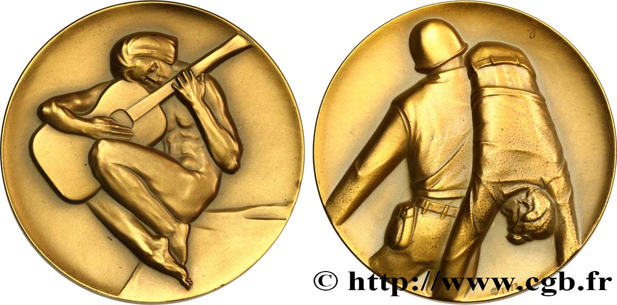 ÉTATS-UNIS D AMÉRIQUE Médaille, Jeunesse - Guerre et sacrifice, Société des médailles, 87e édition VZ