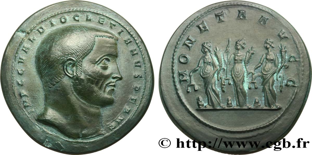 V REPUBLIC Médaille antiquisante, Dioclétien AU