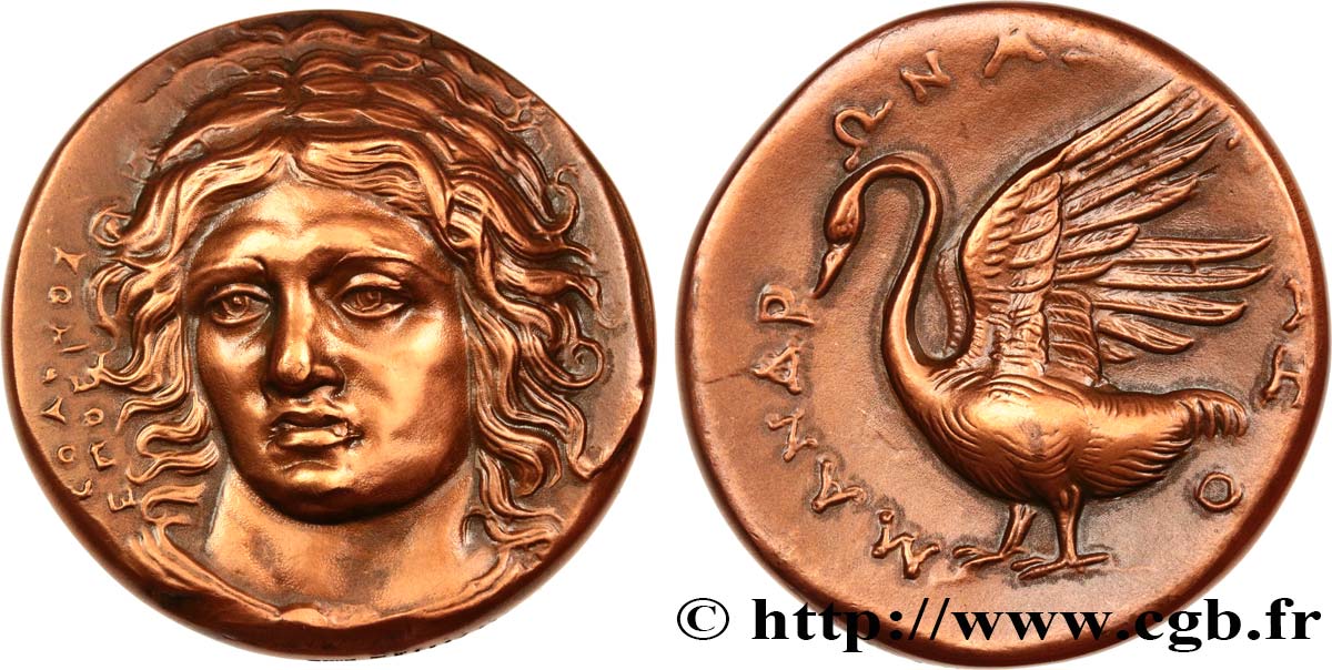 QUINTA REPUBBLICA FRANCESE Médaille, Reproduction du Tétradrachme de Clazomènes (Ionie) SPL
