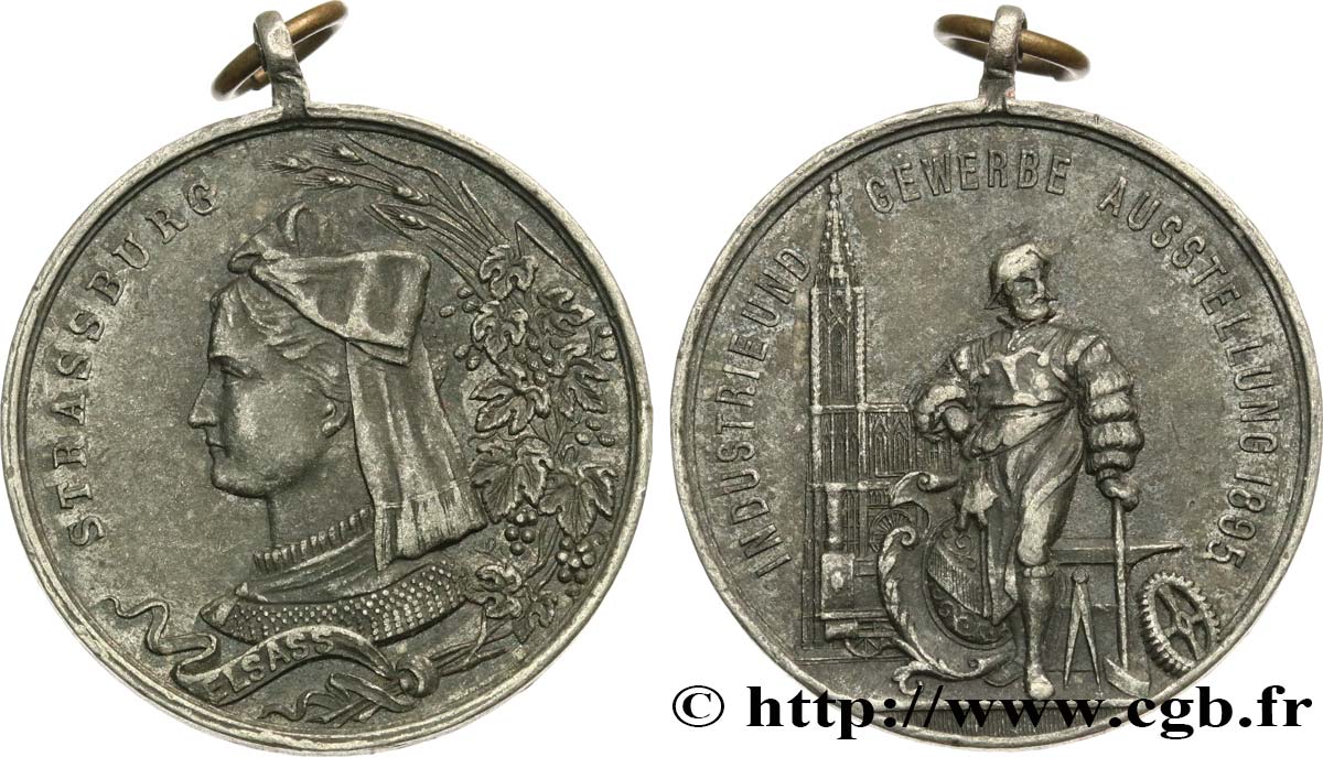GERMANY Médaille, Exposition Industrielle et Commerciale VF
