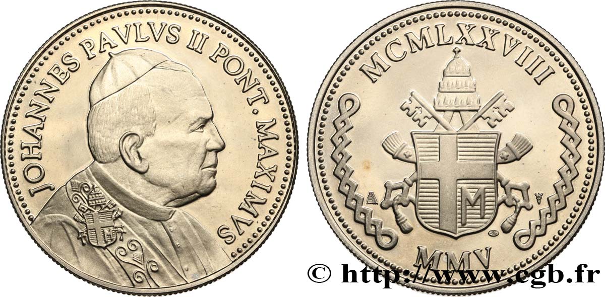 VATICANO E STATO PONTIFICIO Médaille, Jean-Paul II SPL