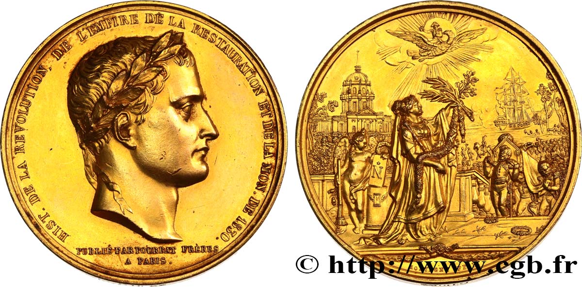 LUIS FELIPE I Médaille pour l’ouvrage de L. Vivien, retour des cendres de Napoléon Ier MBC+