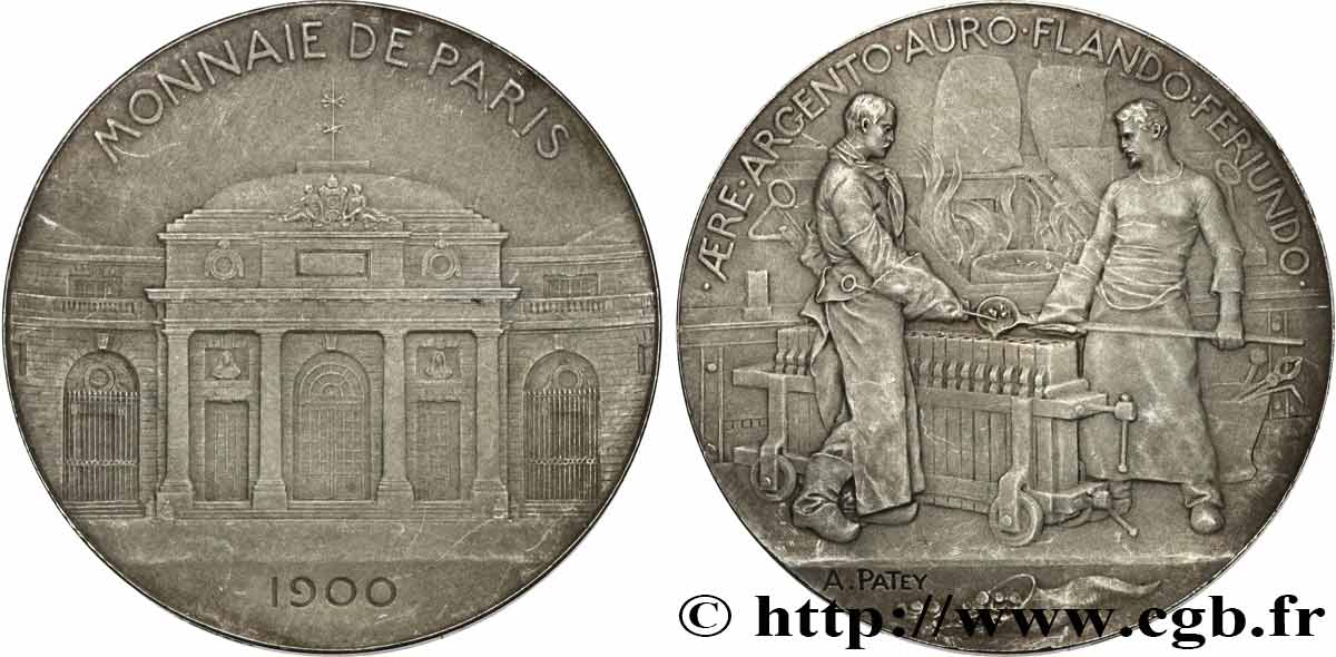 TERCERA REPUBLICA FRANCESA Médaille, Monnaie de Paris, Souvenir de l’exposition MBC+