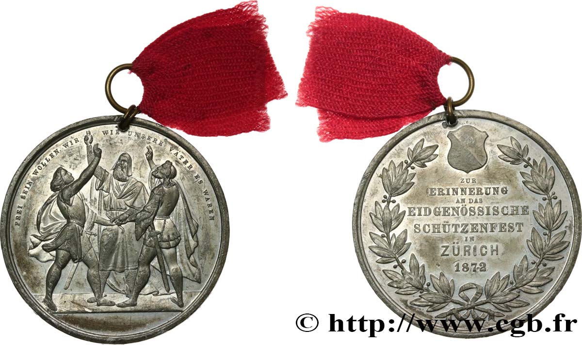 SUIZA Médaille, Souvenir du Festival Fédéral de Zurich MBC