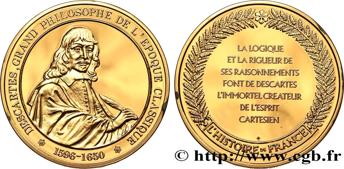 HISTOIRE DE FRANCE Médaille, Descartes SPL