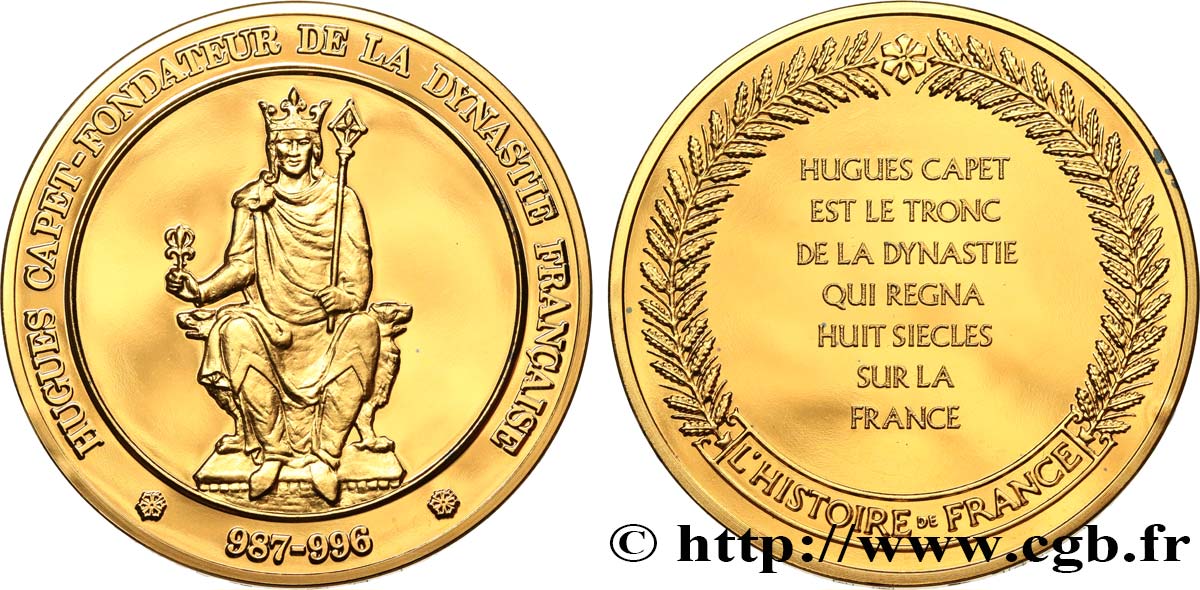 HISTOIRE DE FRANCE Médaille, Hugues Capet EBC