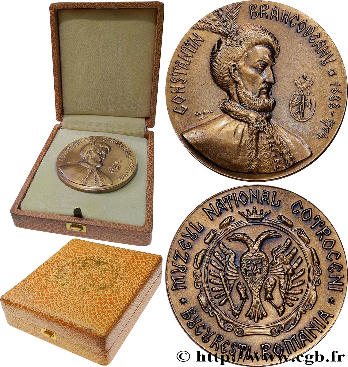 ROUMANIE Médaille, Constantin II Brâncoveanu, Musée National de Cotroceni SUP