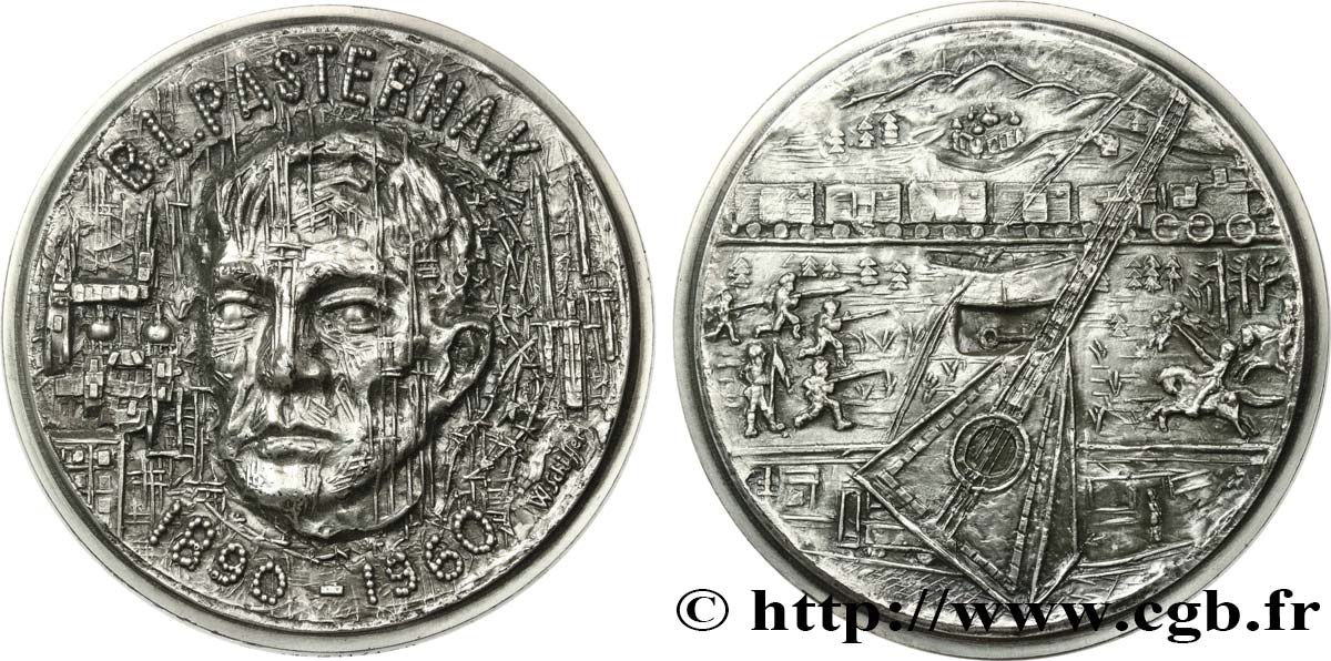 LITTÉRATURE : ÉCRIVAINS/ÉCRIVAINES - POÈTES Médaille, Boris Leonidovich Pasternak SUP