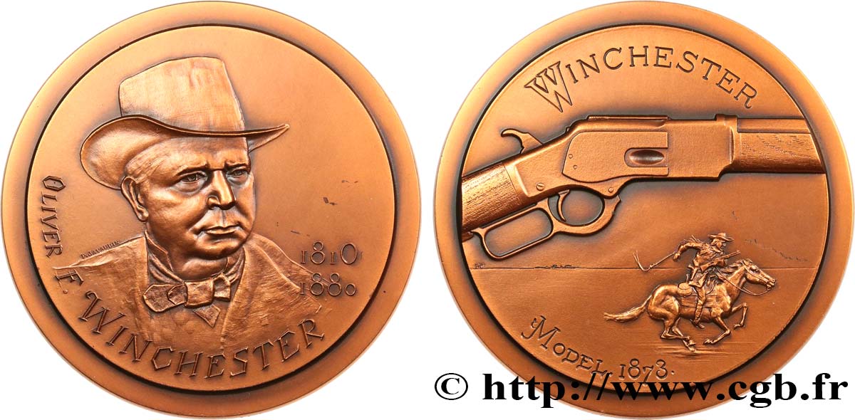 PERSONNAGES DIVERS Médaille, Oliver Winchester TTB+