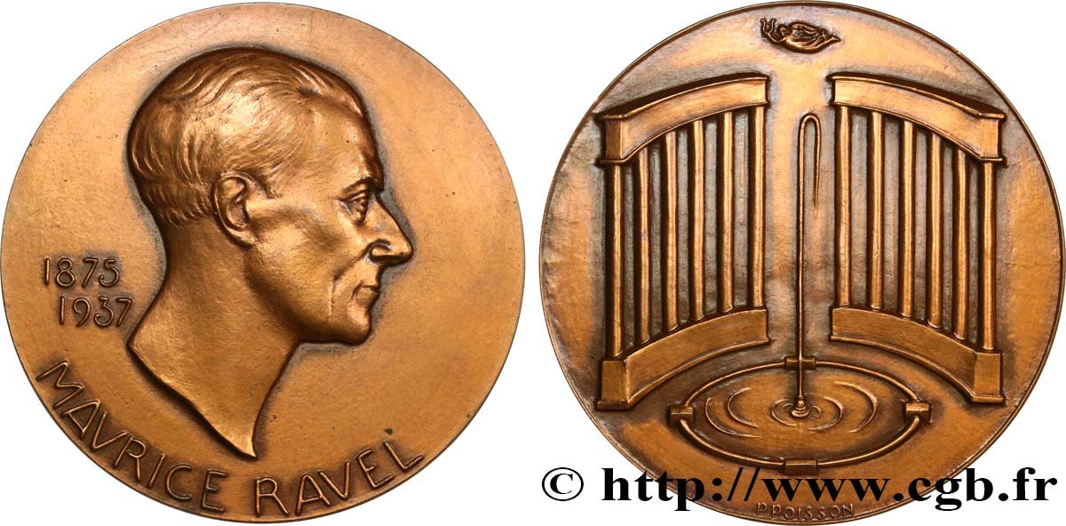 ARTISTS : MUSICIANS, PAINTERS, SCULPTORS Médaille, Maurice Ravel AU