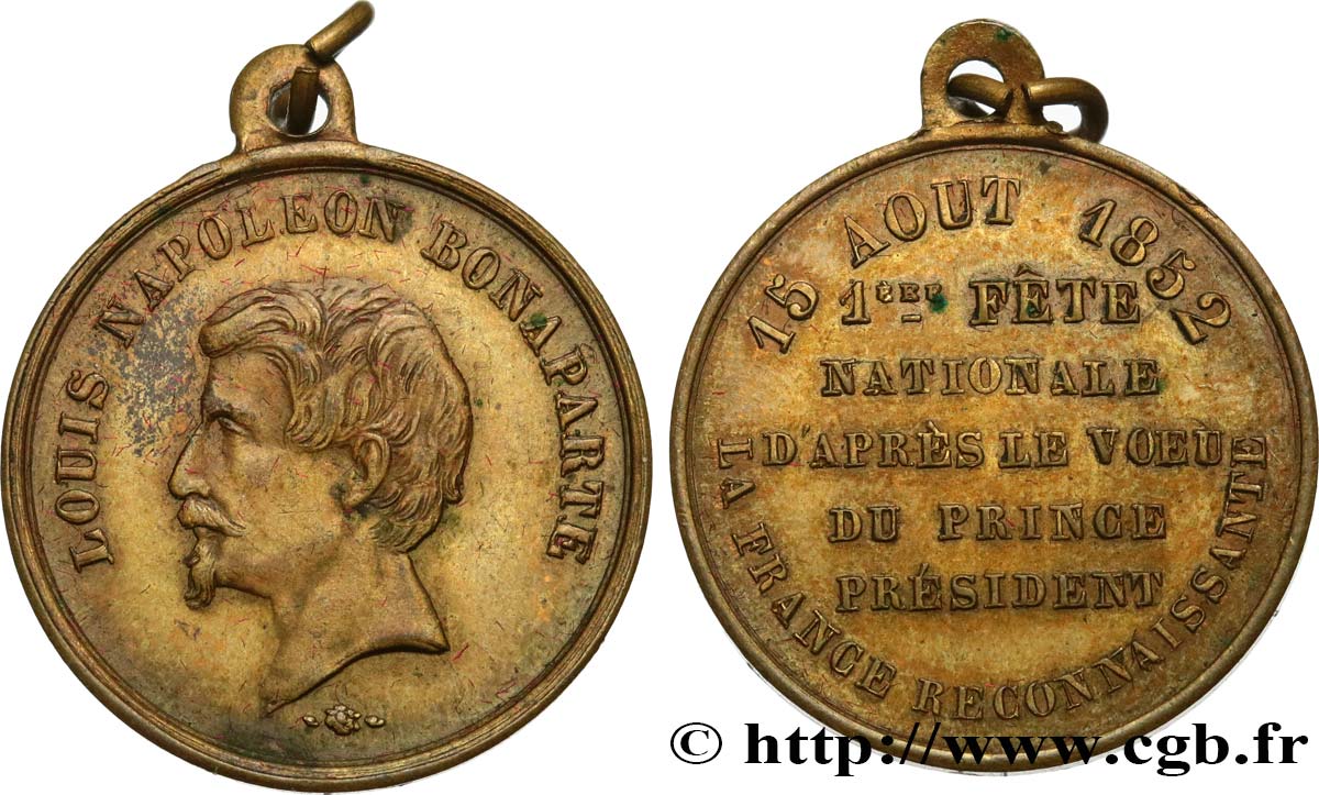 DEUXIÈME RÉPUBLIQUE Médaille, Fête nationale XF