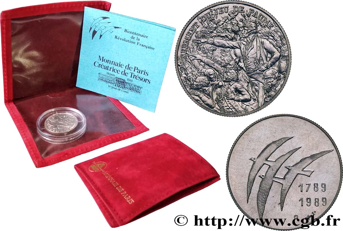 CINQUIÈME RÉPUBLIQUE Médaille, Bicentenaire de la Révolution Française SPL