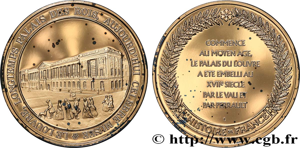 HISTOIRE DE FRANCE Médaille, Le Louvre AU