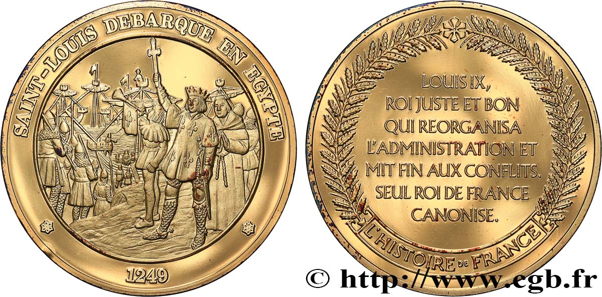 HISTOIRE DE FRANCE Médaille, Louis IX SC