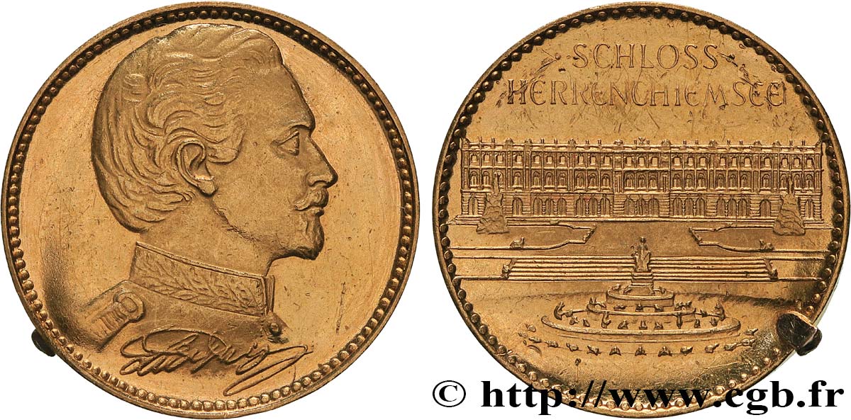 ALLEMAGNE Médaille, Château de Herrenchiemsee TTB+