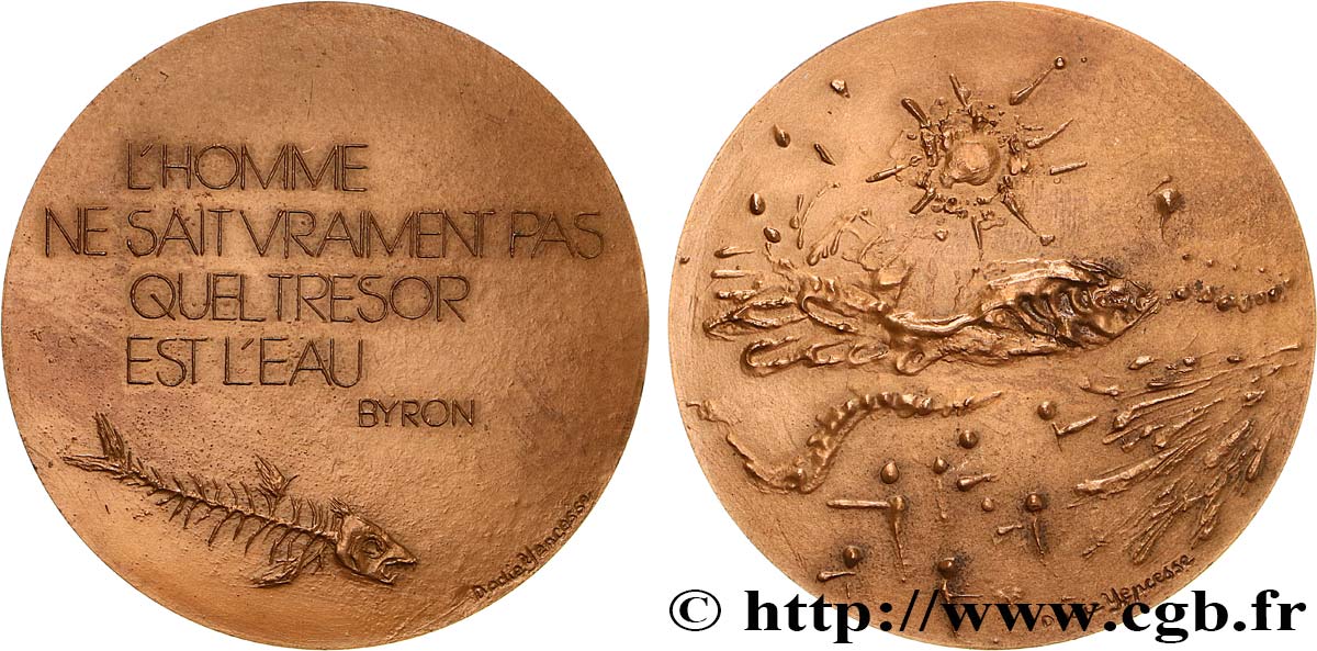 VARIOUS CHARACTERS Médaille, Lord Byron q.SPL