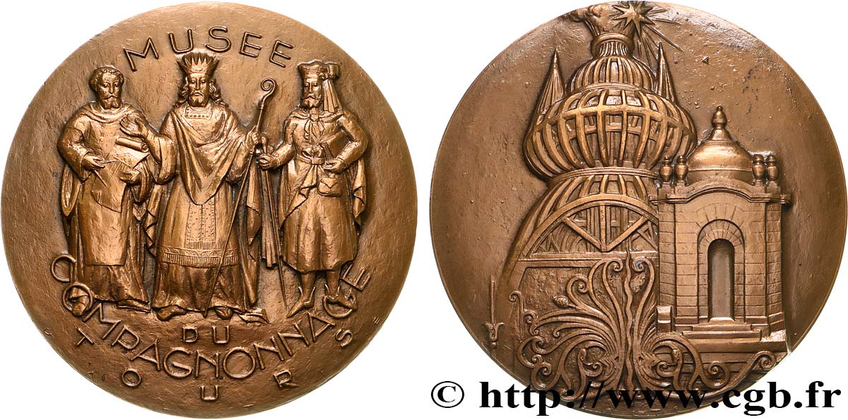 ART, PAINTING AND SCULPTURE Médaille, Musée du Compagnonnage, Tours EBC