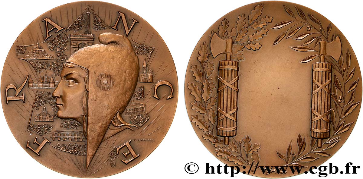 V REPUBLIC Médaille, FRANCE AU