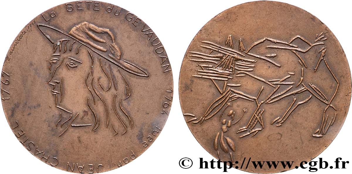 VARIOUS CHARACTERS Médaille, La bête du Gévaudan q.SPL
