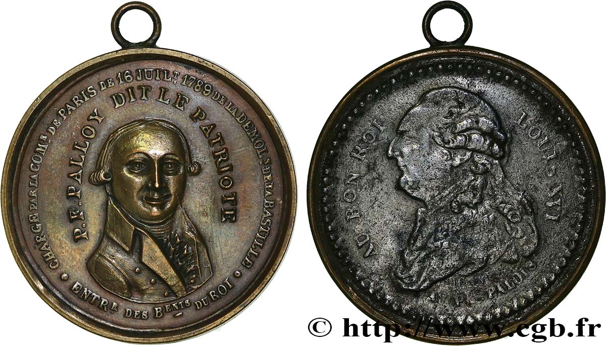 CONVENZIONE NAZIONALE Médaille de Palloy, patriote Palloy et abolition des privilèges q.SPL/BB