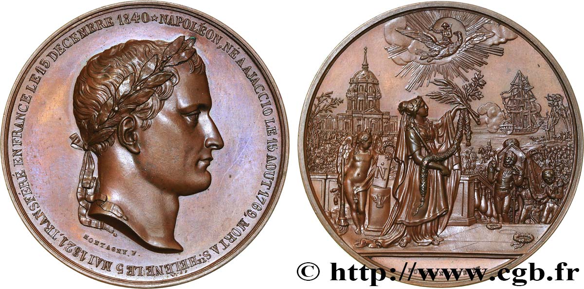 LUDWIG PHILIPP I Médaille, retour des cendres de Napoléon Ier VZ