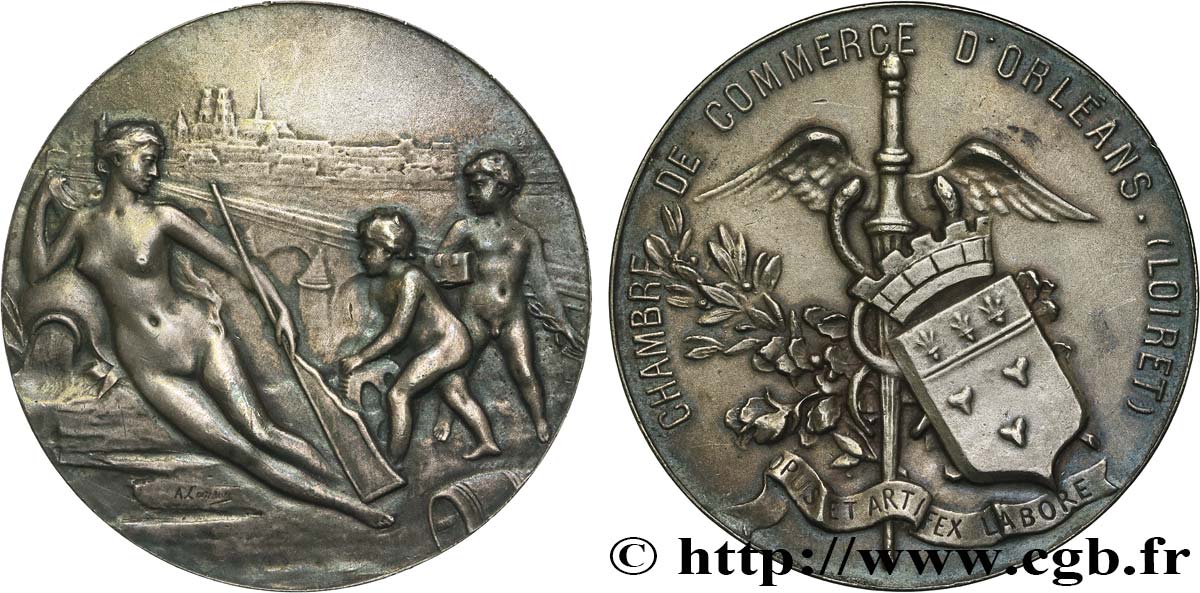 CHAMBRES DE COMMERCE Médaille, Chambre de Commerce d’Orléans SS