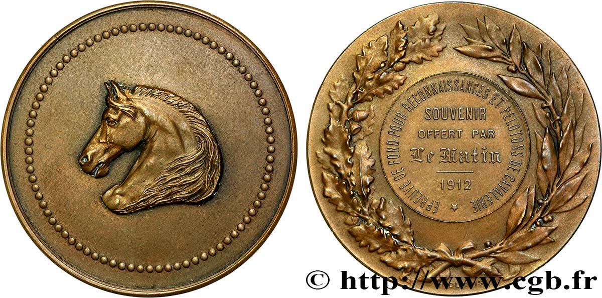 III REPUBLIC Médaille, Souvenir offert par le Matin AU