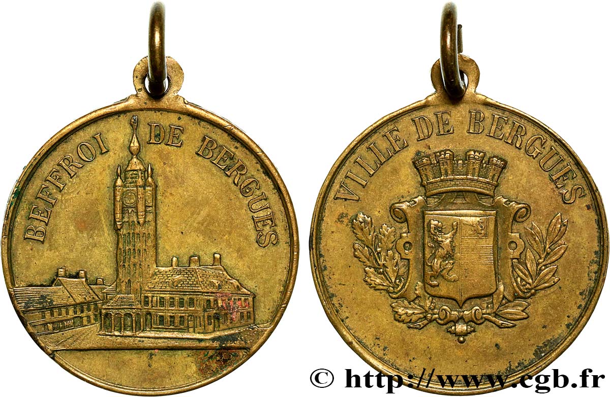 FRANCE Médaille, Beffroi de Bergues XF